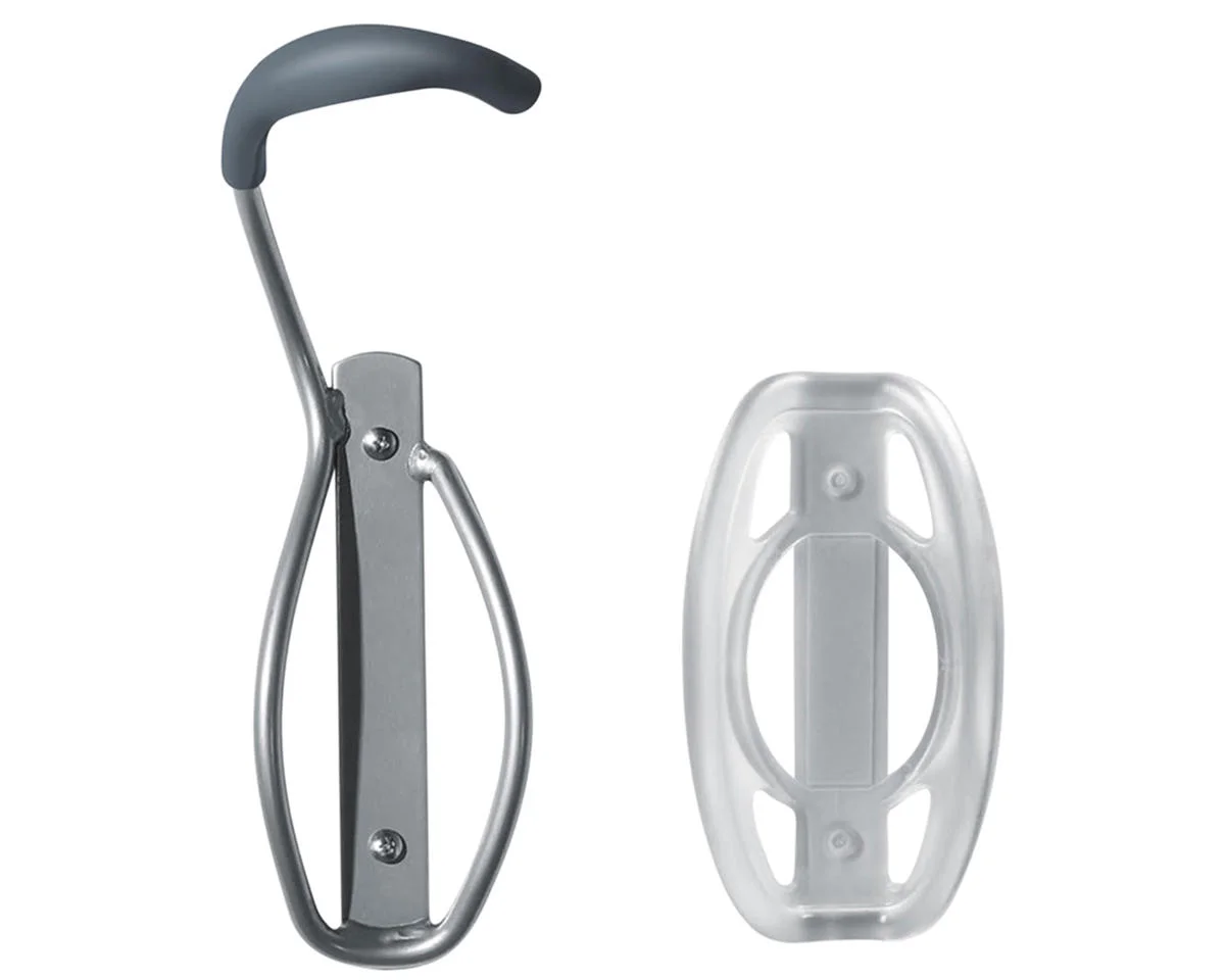 Delta Leonardo Wall Storage Bike Rack (Grey) (w/ Wheel Tray) (1 Bike)
